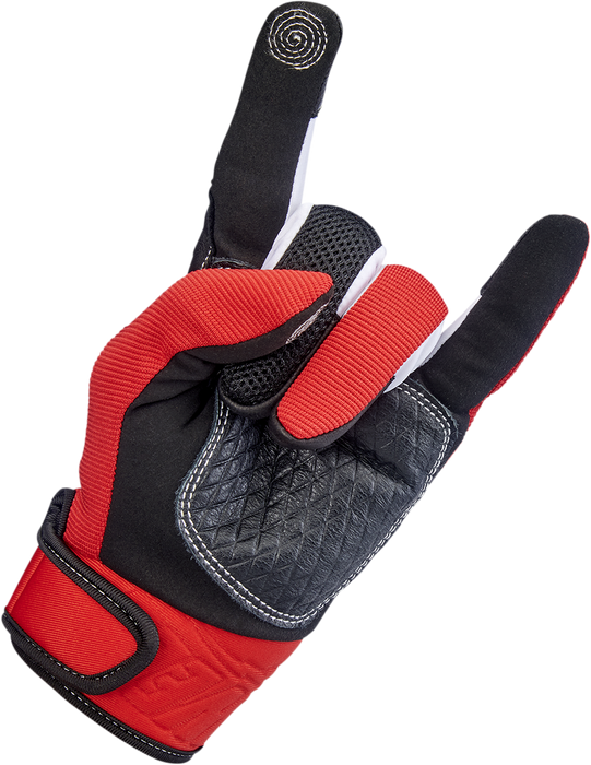 BILTWELL Baja Gloves - Red - Medium 1508-0801-303