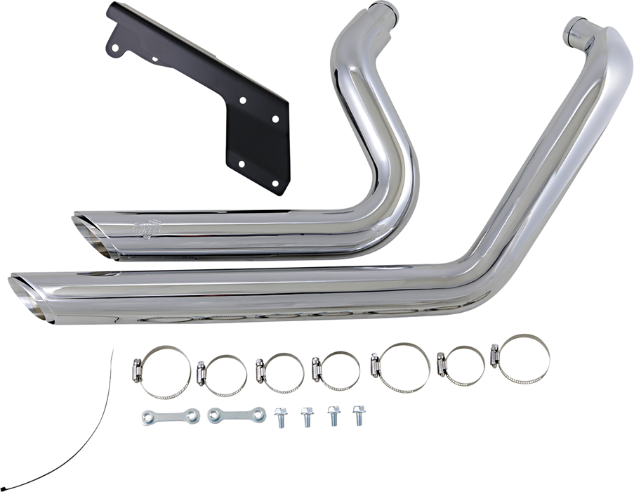 VANCE & HINES Shortshots Staggered Exhaust System - Chrome 17229