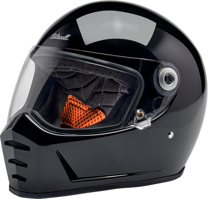 BILTWELL Lane Splitter Helmet - Gloss Black - Large 1004-101-504