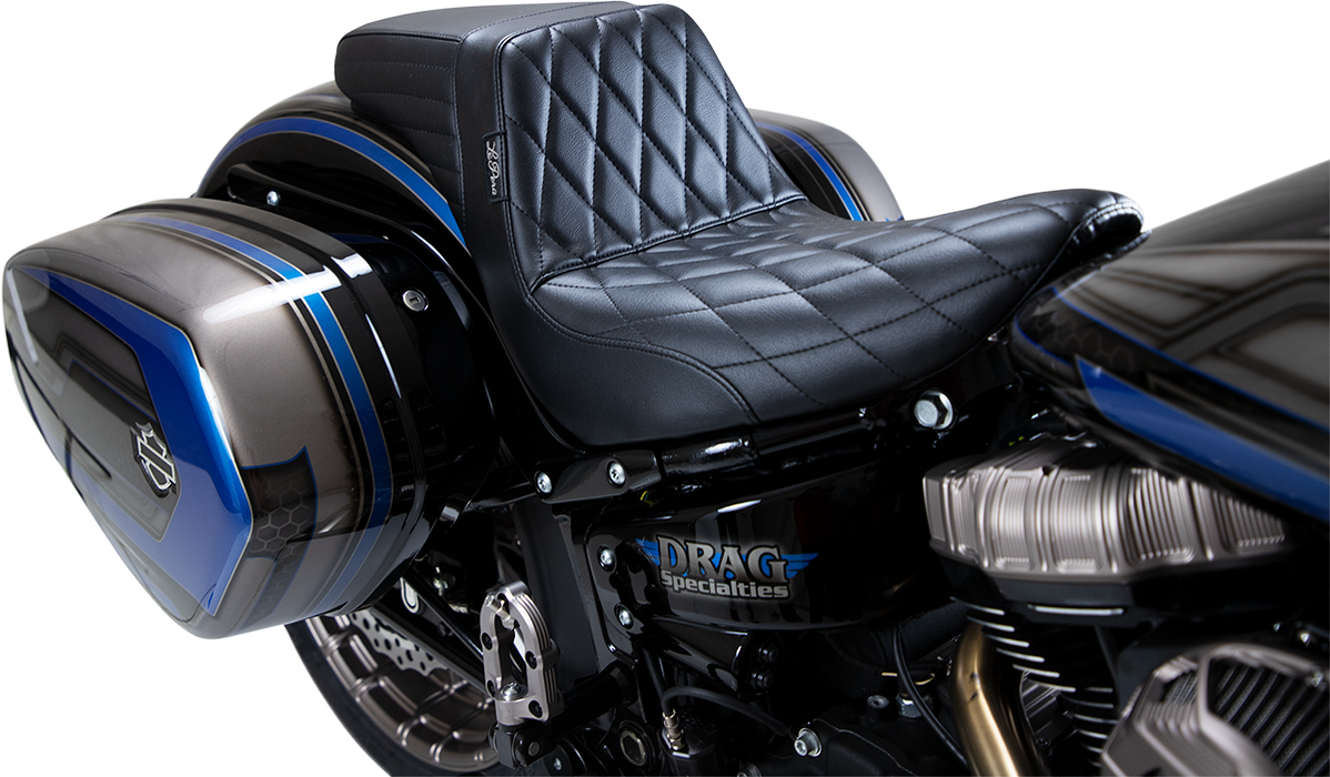 LE PERA Kickflip Seat - Diamond - Black - Softail '18-'21 LYR-590DM