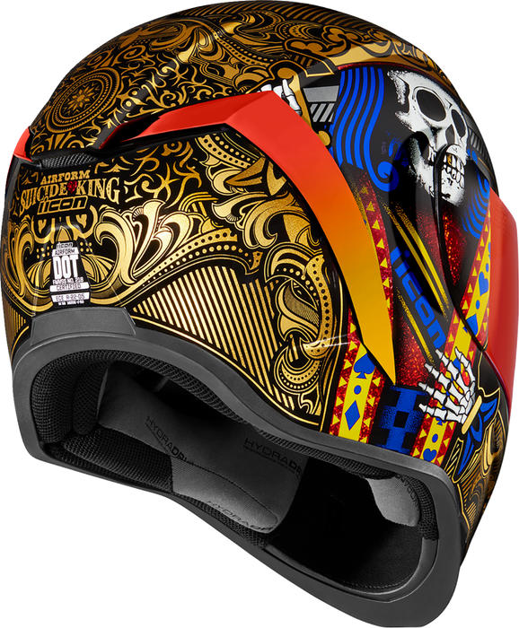 ICON Airform™ Motorcycle Helmet - Suicide King - Gold - XS 0101-14727