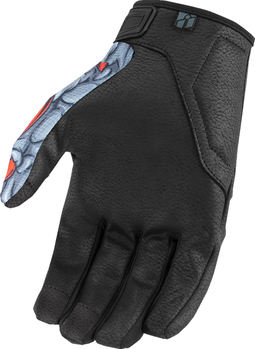 ICON Hooligan™ Kryola Kreep Gloves - Red - 3XL 3301-4733