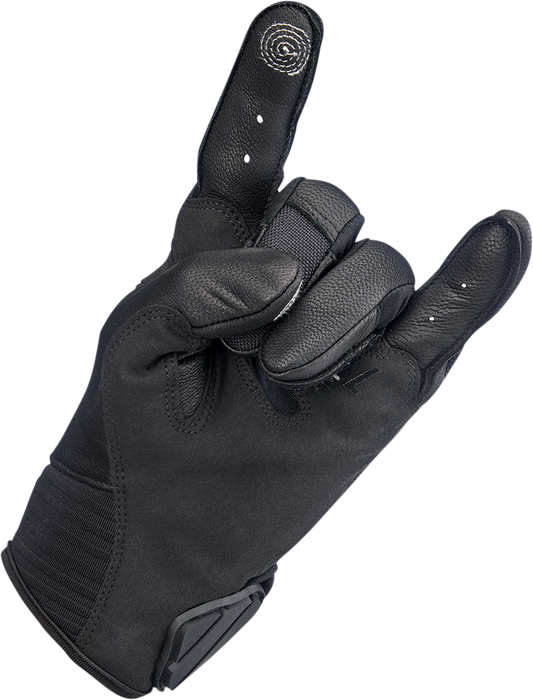 BILTWELL Bridgeport Gloves - Black Out - Small 1509-0101-302