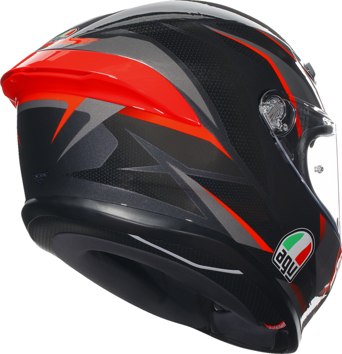 AGV K6 S Helmet - Slashcut - Black/Gray/Red - XL 2118395002014XL