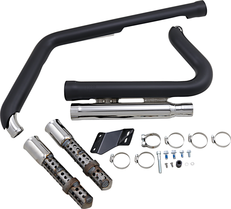 COBRA 909 Exhaust - Black - '12-'17 Softail 6711B