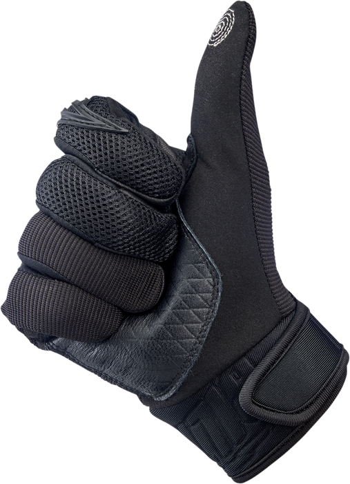 BILTWELL Baja Gloves - Black Out - Small 1508-0101-302