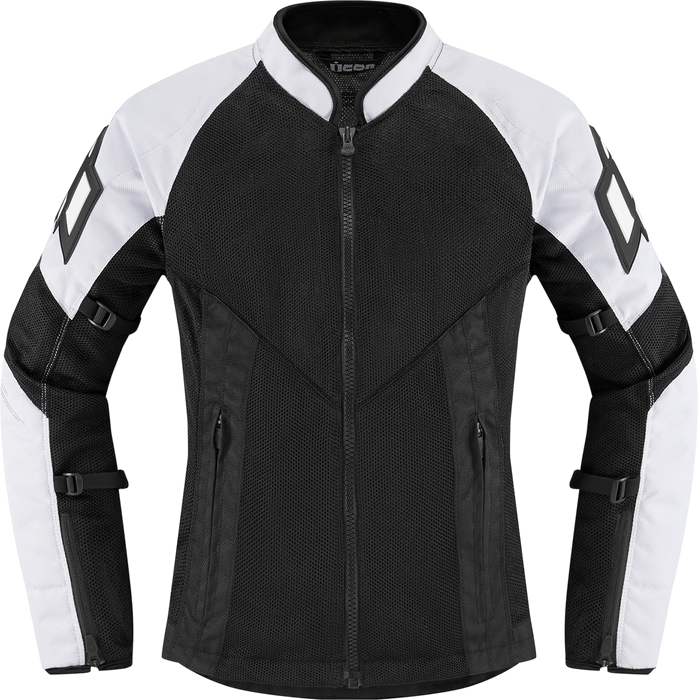 ICON Women's Mesh™ AF Jacket - White/Black - 3XL 2822-1496