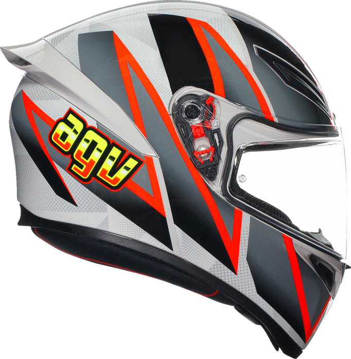 AGV K1 S Motorcycle Helmet - Blipper - Gray/Red - 2XL 21183940030302X