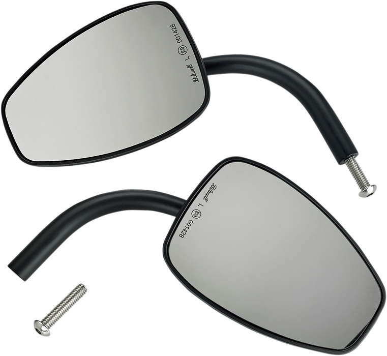 BILTWELL Mirror - Tear Drop - Black 6504-400-132