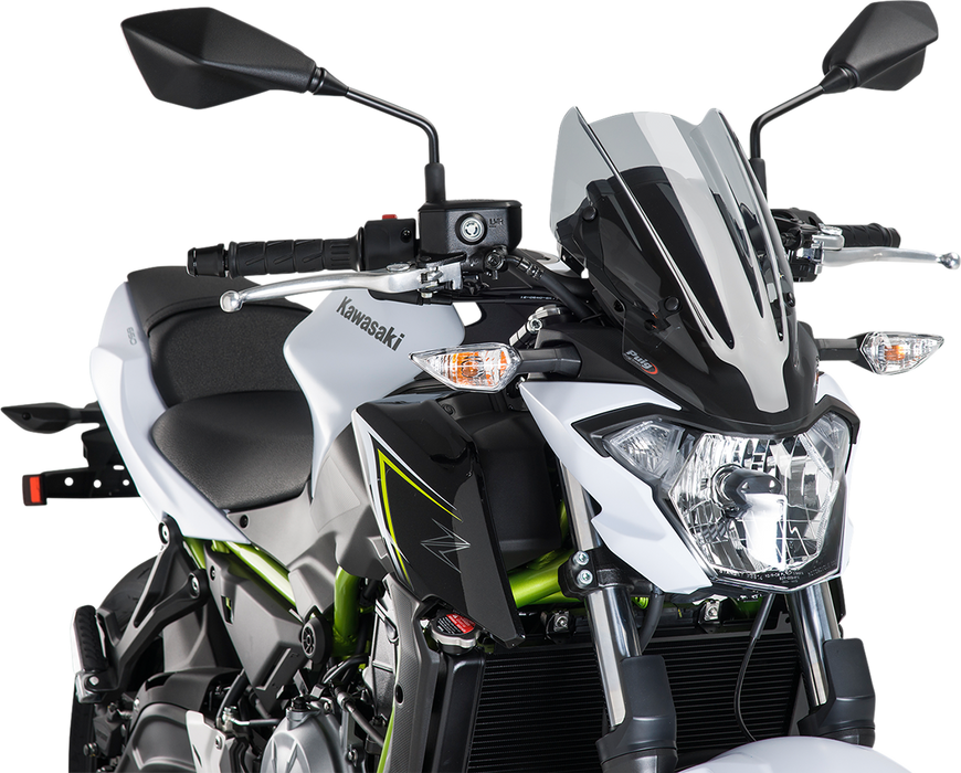 PUIG HI-TECH PARTS New Generation Windscreen - Smoke - Kawasaki 9588H