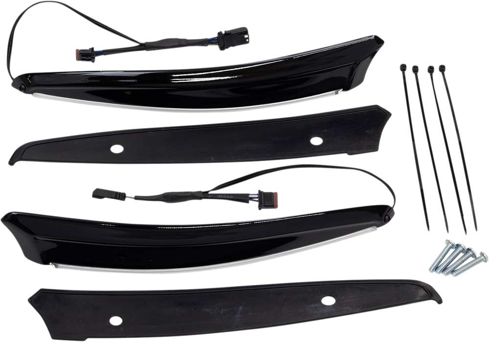 CIRO LED Windshield Trim - 15-20 FLTR - Black 11051