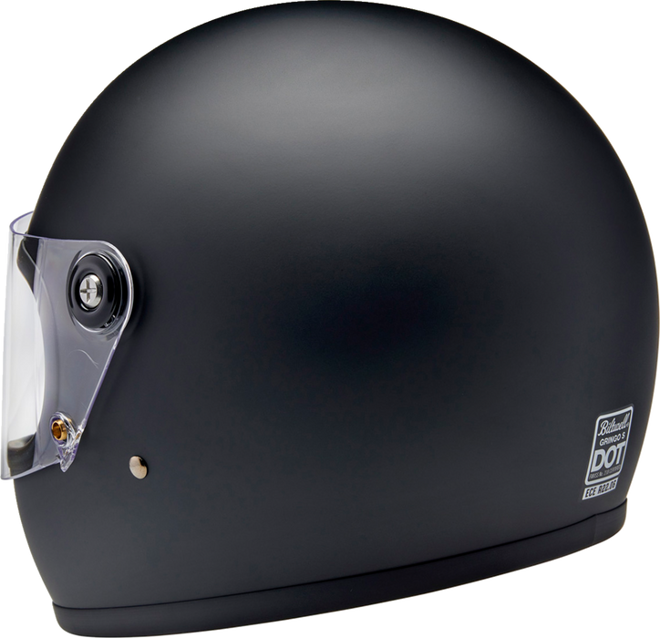 BILTWELL Gringo S Helmet - Flat Black - Small 1003-201-502