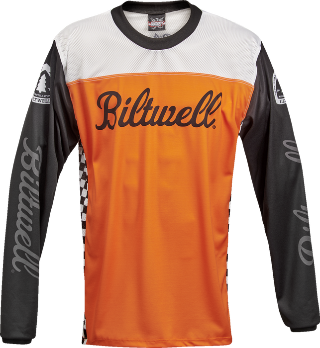 BILTWELL Good Times Jersey - Orange/Black - Small 8120-087-002