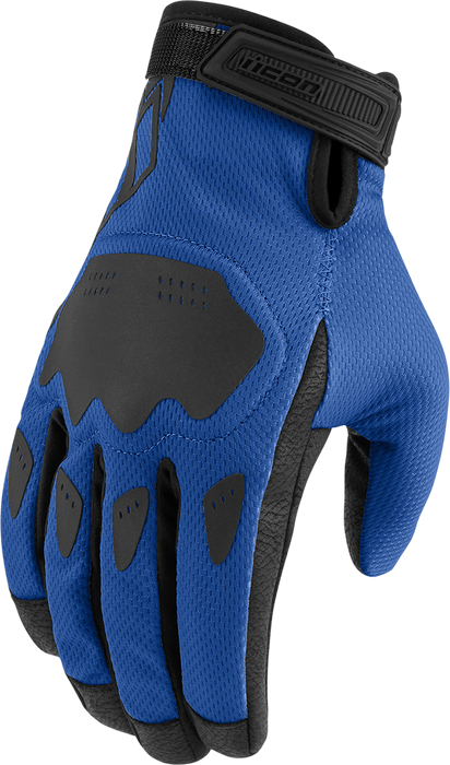 ICON Hooligan™ CE Motorcycle Gloves - Blue - 2XL 3301-4364