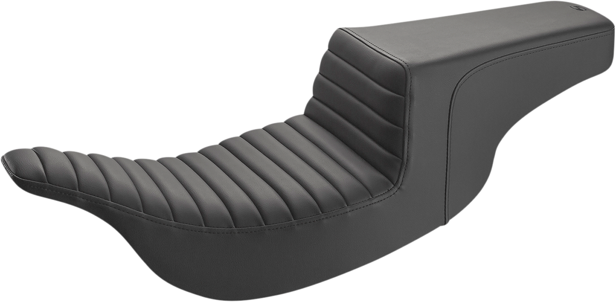 SADDLEMEN Step-Up Seat - Front Tuck-n-Roll - Black 897-07-171