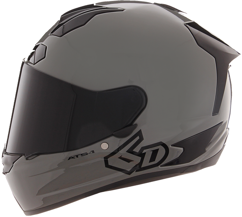 6D ATS-1R Motorcycle Helmet - Gloss Gray - 2XL 30-0979