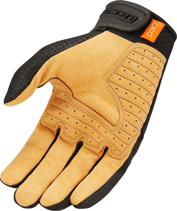 ICON Airform™ Motorcycle Gloves - Black/Tan - 3XL 3301-4146