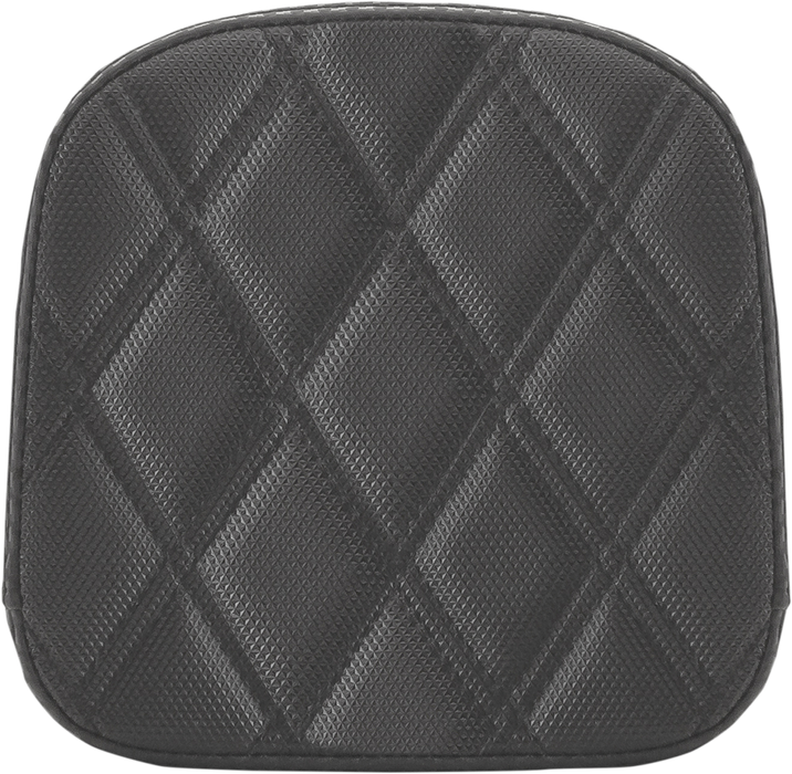 SADDLEMEN Sissy Bar Pad - Lattice Stitched - Black 0407SDC