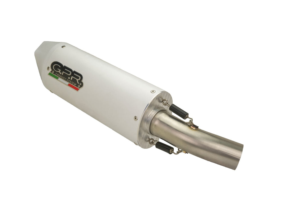 GPR Exhaust System Honda CRF450R 2001-2002, Albus Ceramic, Slip-on Exhaust Including Removable DB Killer and Link Pipe