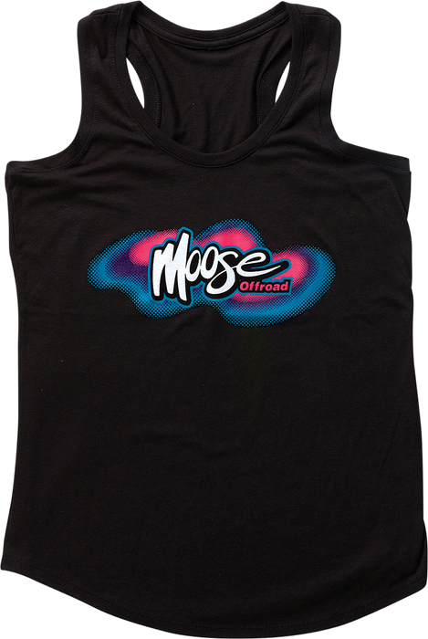 MOOSE RACING Women's Retro Tank T-Shirt - Black - Medium 3031-4029