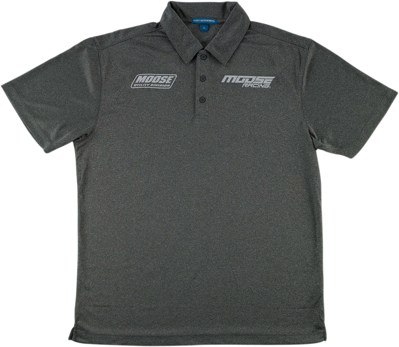 MOOSE RACING Polo Shirt - Heather Charcoal - 3XL 3040-2659