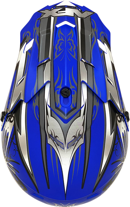 AFX FX-17 Helmet - Butterfly - Matte Blue - XL 0110-7125