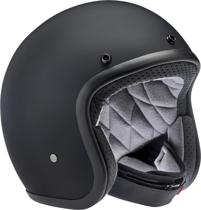 BILTWELL Bonanza Helmet - Flat Black Factory - XS 1001-638-201