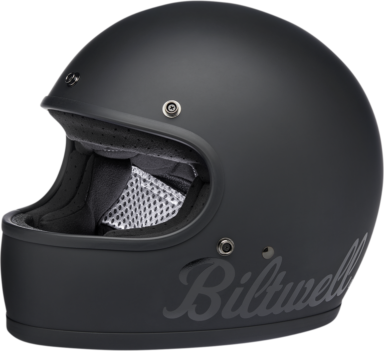 BILTWELL Gringo Motorcycle Helmet - Flat Black Factory - Large 1002-638-104