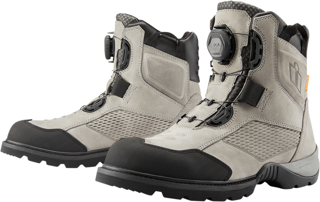 ICON Stormhawk Boots - Gray - Size 14 3403-1184