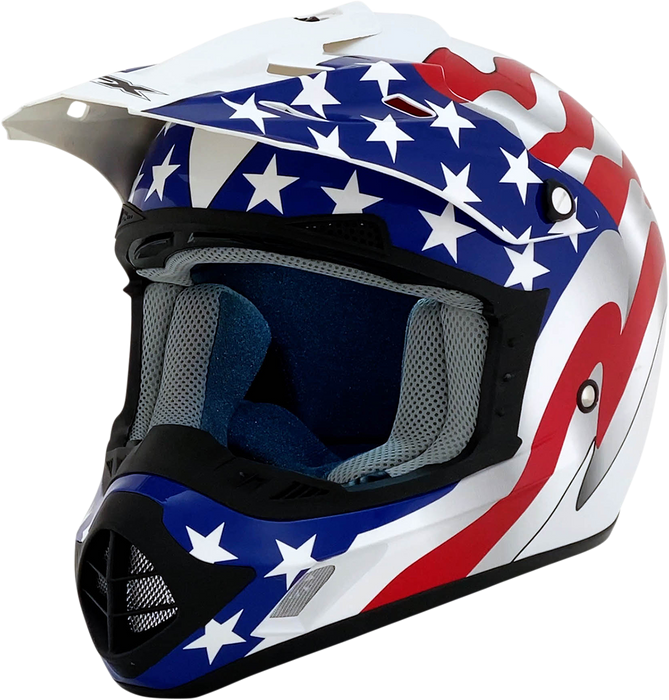 AFX FX-17 Helmet - Flag - White - XS 0110-2374