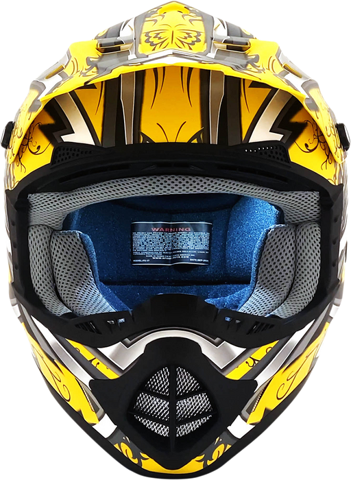 AFX FX-17Y Helmet - Butterfly - Matte Yellow - Small 0111-1393