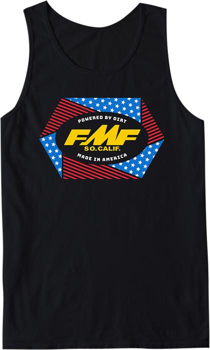 FMF Geometry Tank Shirt - Black - Small SU21123900BKSM 3030-20721