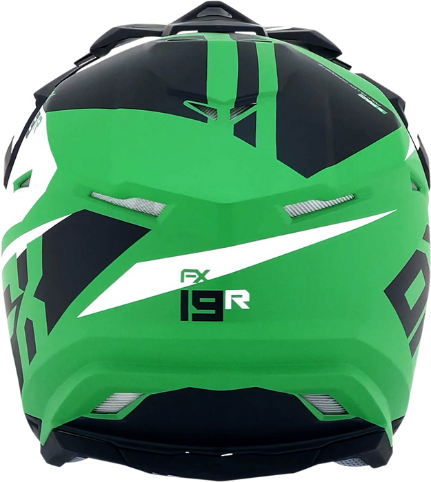 AFX FX-19R Motorcycle Helmet - Racing - Matte Green - Large 0110-7080