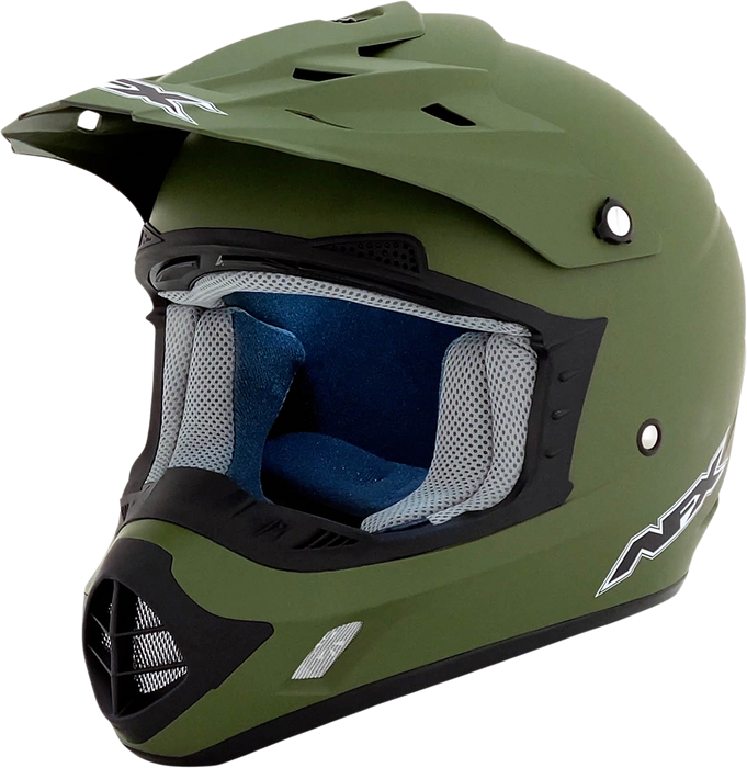 AFX FX-17 Motorcycle Helmet - Flat Olive Drab - Large 0110-4449