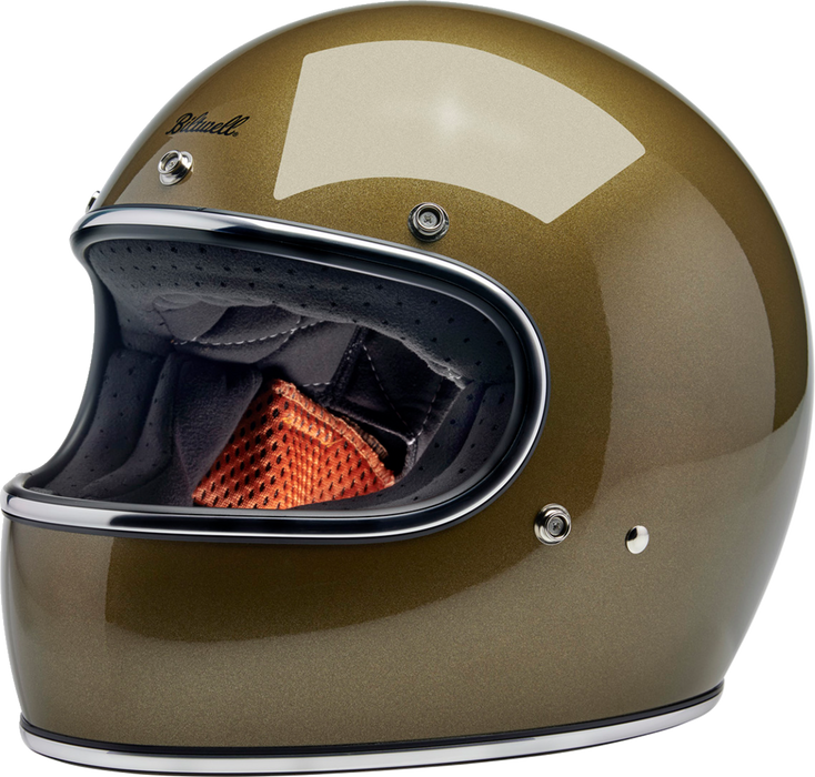 BILTWELL Gringo Motorcycle Helmet - Ugly Gold - XS 1002-363-501