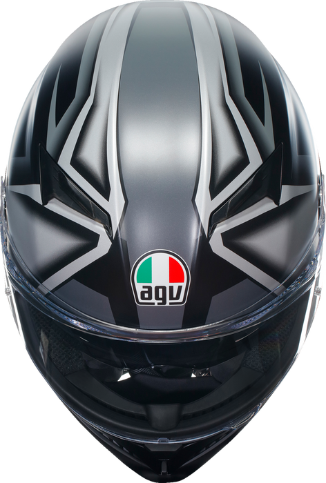 AGV K3 Helmet - Compound - Matte Black/Gray - Large 2118381004008L