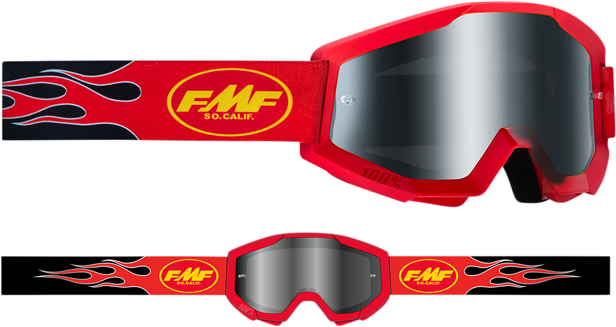 FMF PowerCore Sand Goggles - Flame - Red - Smoke F-50053-00003 2601-3015