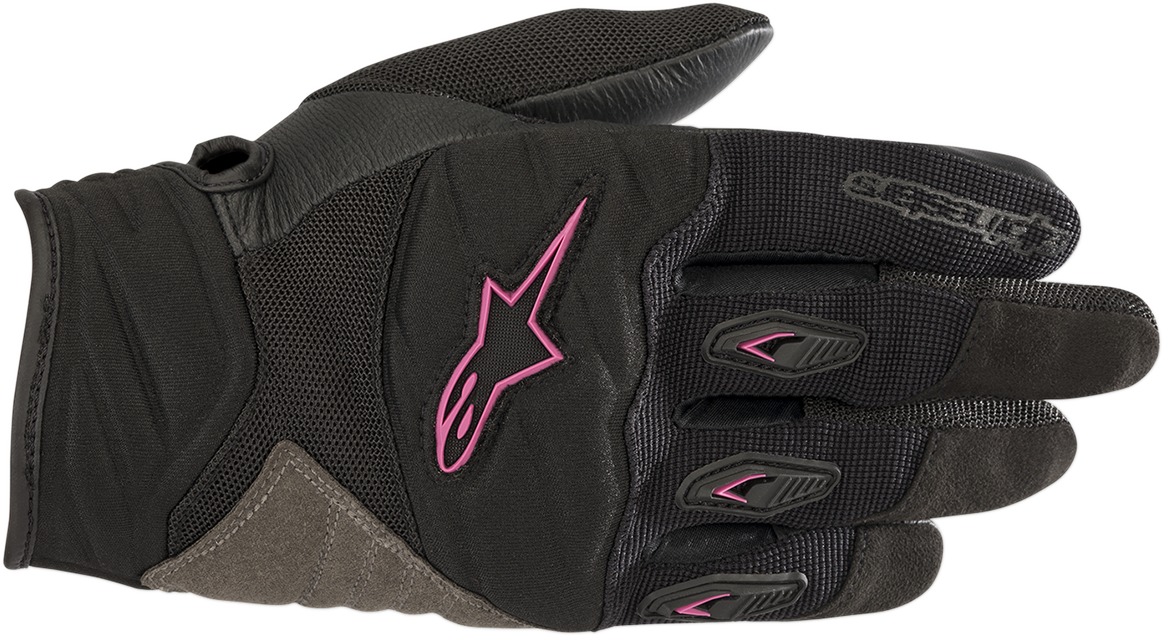 ALPINESTARS Women Stella Shore Gloves - Black/Fuchsia - Large 3516318-1039-L