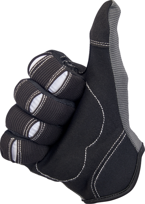 BILTWELL Moto Gloves - Gray/Black - XS 1501-1101-001