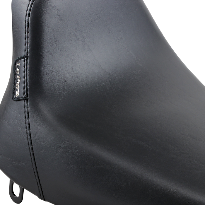 LE PERA Bare Bones Solo Seat - Smooth - Black - Softail LN-007