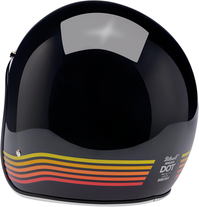 BILTWELL Bonanza Motorcycle Helmet - Gloss Black Spectrum - XS 1001-536-201