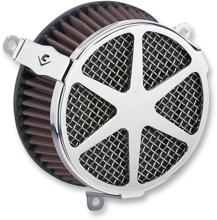 COBRA Spoke Air Filter - Chrome 606-0101-04