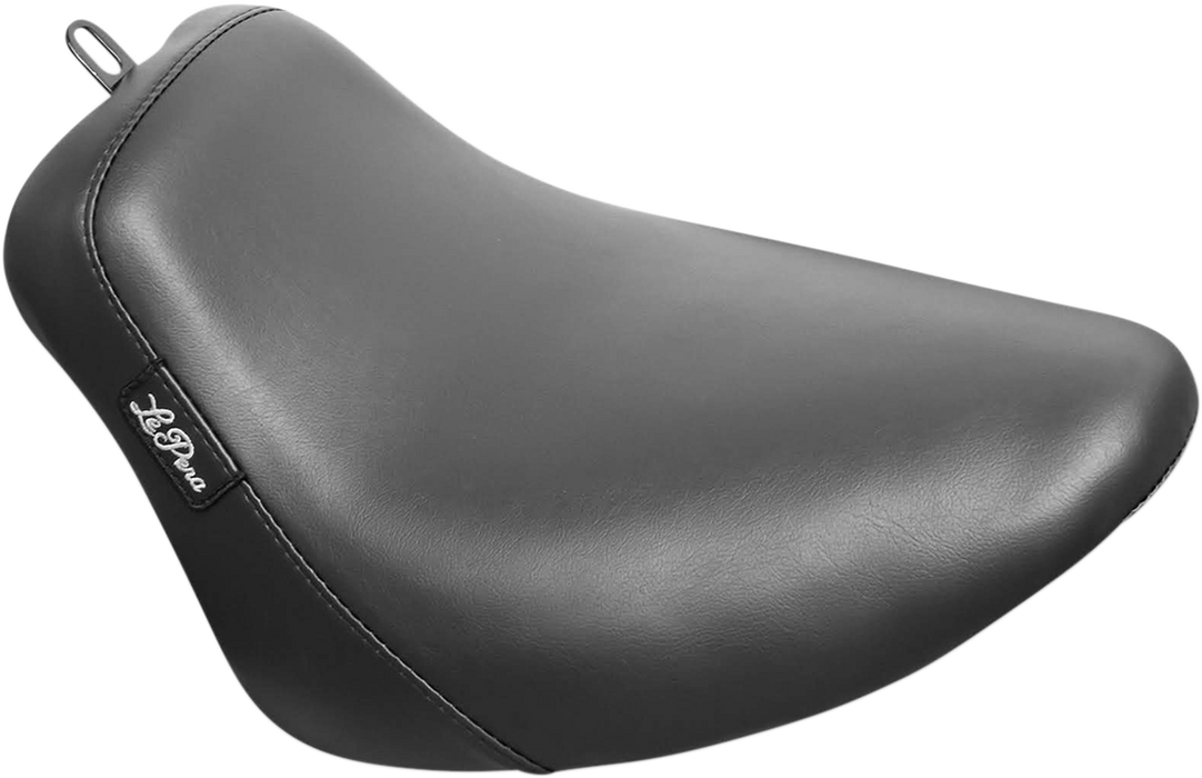 LE PERA Bare Bones Solo Seat - Smooth - Black - Softail LYB-007