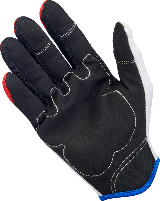 BILTWELL Moto Gloves - Red/White/Blue - XS 1501-1208-001