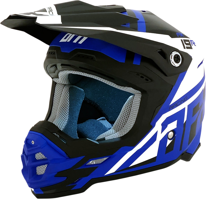 AFX FX-19R Motorcycle Helmet - Racing - Matte Blue - Medium 0110-7069