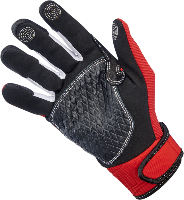 BILTWELL Baja Gloves - Red - Small 1508-0801-302