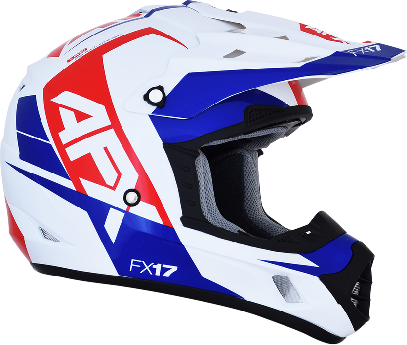 AFX FX-17 Helmet - Aced - Red/White/Blue - XL 0110-6482