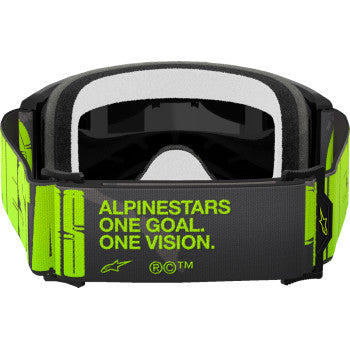 ALPINESTARS Goggles Vision 5 Goggles - Hollow - Charcoal/Yellow Fluo - Silver Mirror 5102225-1470