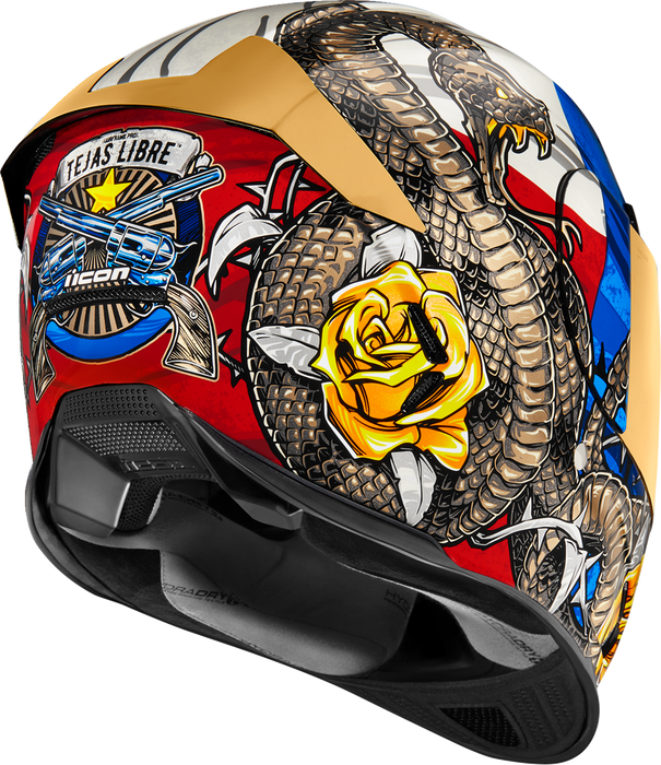 ICON Airframe Pro™ Motorcycle Helmet - Tejas Libre - Glory - Small 0101-16018