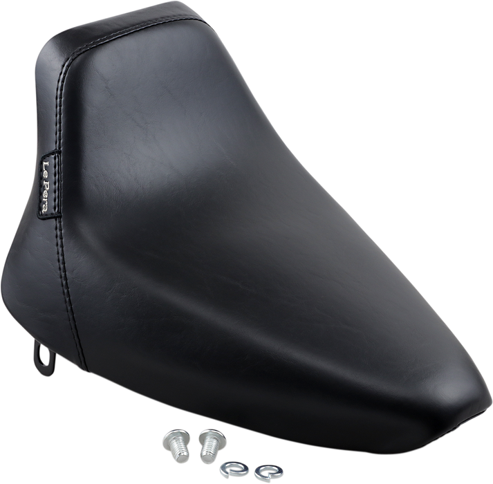 LE PERA Bare Bones Solo Seat - Smooth - Black - Softail LN-007